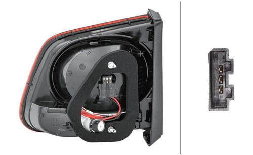 Hella 2009-2011 Volkswagen Tiguan Right Inner Tail Light - 009692101 Photo - Unmounted