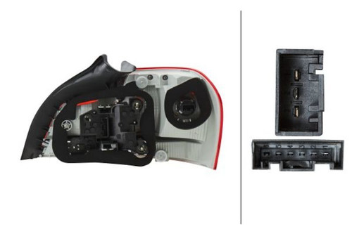 Hella 2011-2013 BMW 1 Series M Left Tail Light - 010756211 Technical Drawing