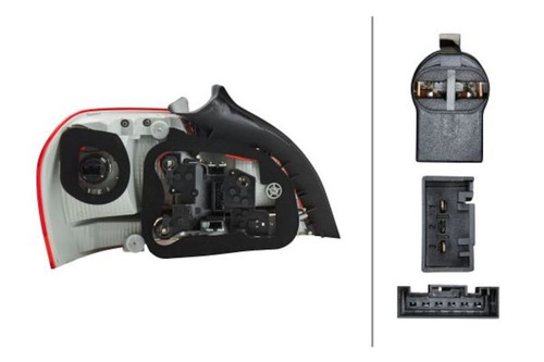 Hella 2011-2013 BMW 1 Series M Right Tail Light - 010756221 Technical Drawing