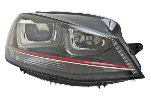 Hella 2013-2020 Volkswagen Golf Bi-Xenon Headlight Assembly - 011956281 Photo - Close Up