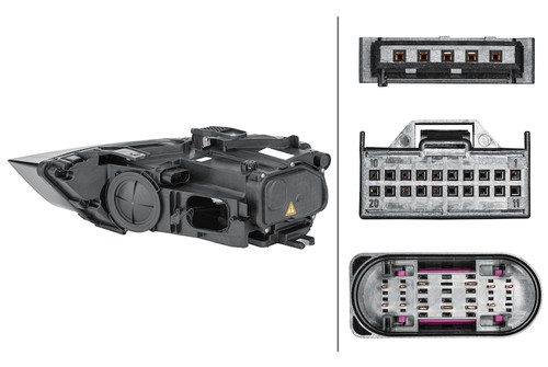 Hella 2015-2018 Audi Q3 Bi-Xenon Headlight Assembly - 354840061 Photo - Close Up