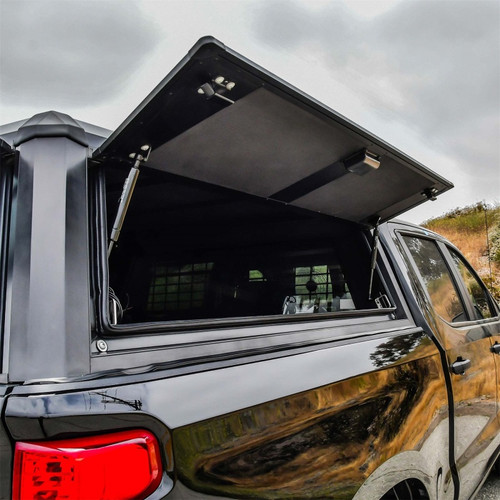 Westin EXP Truck Cap COMPLETE KIT A + BS (19-25 Chevy Silverado/GMC Sierra CC 1500 5.8ft. Bed) - 16-13955 Photo - Mounted