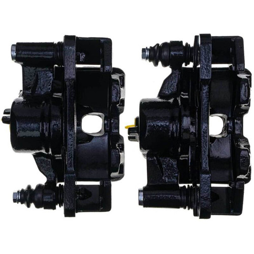 Power Stop 90-91 Honda CRX Front Black Caliper - Pair w/Bracket - S1379BLK Photo - out of package