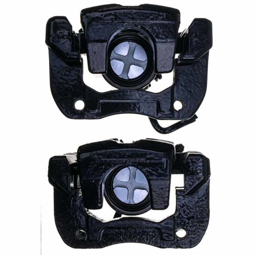 Power Stop 04-08 Acura TSX Rear Black Caliper - Pair w/Bracket - S2068BLK Photo - Primary