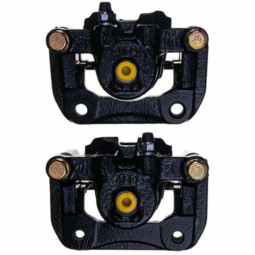 Power Stop 01-03 Acura CL Rear Black Caliper - Pair w/Bracket - S2588BLK Photo - out of package