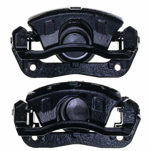 Power Stop 13-15 Acura ILX Front Black Caliper - Pair w/Bracket - S2660BLK Photo - Primary