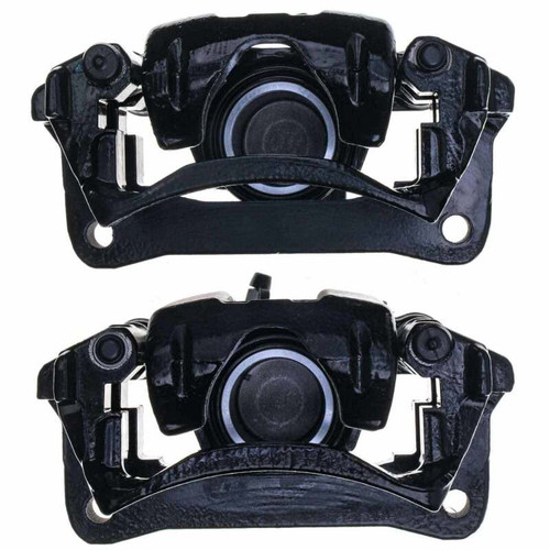Power Stop 10-23 Lexus GX460 Rear Black Caliper - Pair w/Bracket - S2736BLK Photo - Primary