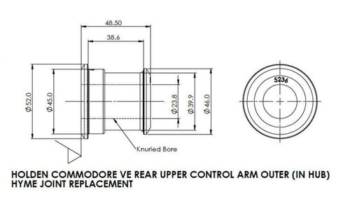 SuperPro 2008 Pontiac G8 Rear Upper Control Arm Outer Bushing Set - SPF5236K Photo - out of package