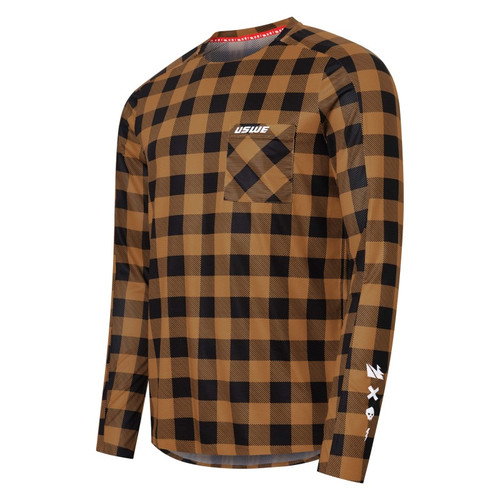 USWE Flannel Long Sleeve Lightweight Off-Road Jersey Bronze - XS - W80951061042103 User 1