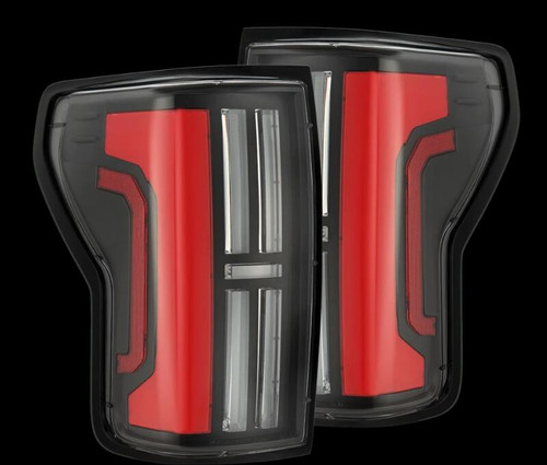 AlphaRex 07-13 Toyota Tundra Nova-Series LED Tail Lights - Black Red - 670052 Photo - Primary