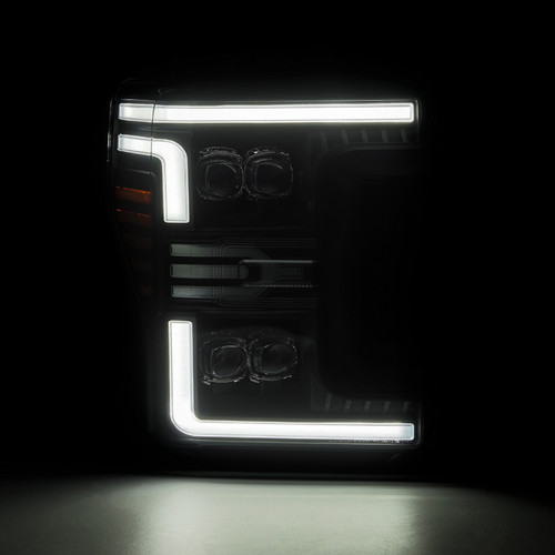 AlphaRex 17-19 Ford F-250/350/450 SD NOVA-Series LED Proj Headlights Bk w/Actv Light SeqSig & SBDRL - 880325 User 2