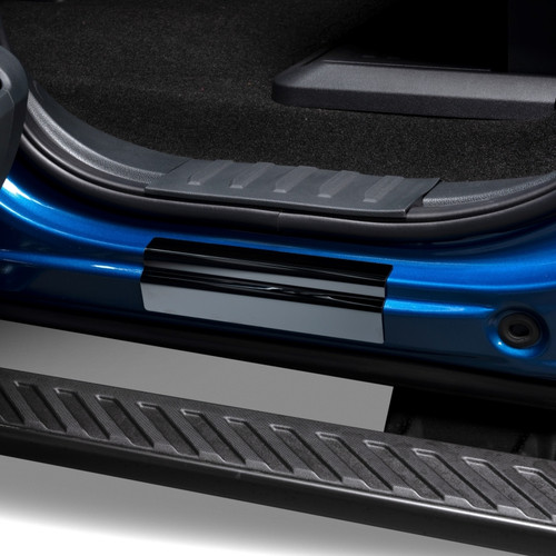 Putco 23-25 Ford F250/F350/F450/F550 Crew Cab Black Platinum Door Sills - 95148BPFD Photo - lifestyle view