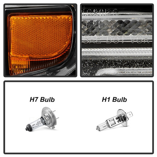 Spyder 20-23 Chevy Silverado 2500/3500 Proj Headlights - LED DRL - Black PRO-YD-CSHD20SI-SEQ-BK - 5088796 Photo - Unmounted