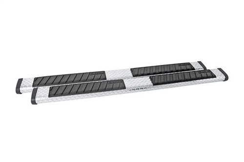 Deezee Universal Tubes - 6In Oval - Black Tread Aluminum (CrewCab) - DZ16422 Photo - Primary