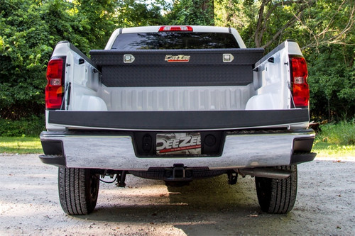 Deezee Universal Tool Box - Red Crossover - Single Lid Black BT - DZ8170TB Photo - Mounted