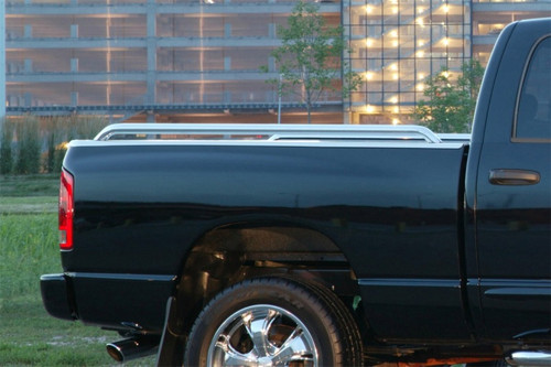 Deezee 17-23 Ford SuperDuty Side Rail Stainless Steel 6 1/2Ft Bed - DZ99614 Photo - Mounted