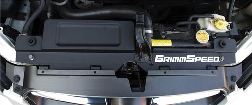 GrimmSpeed 05-09 Subaru Legacy/Outback Radiator Shroud w/Tool Tray - Textured Black - 096030 Photo - Primary
