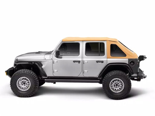 Rugged Ridge 18-25 Jeep Wrangler JKU 4dr Voyager Fastback Frameless Soft Top - Tan - 13863.33 Photo - Primary