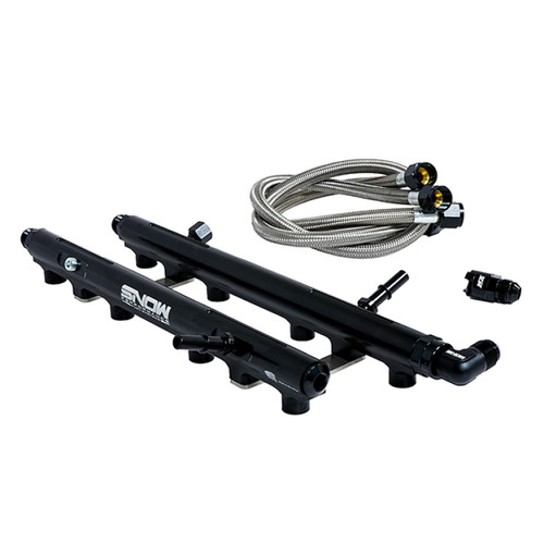 Snow Performance 2021+ Ford F150 Coyote Factory Fit Fuel Rail Kit (Pair) - SNF-30014F Photo - Primary