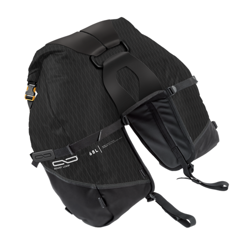 Giant Loop Great Basin Saddlebag 68L - Black - GBSB26-B User 1