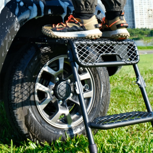 3D MAXpider 3D Modular Tire Step - Black (Fits up to 30in Tires) - 6127A Photo - Mounted