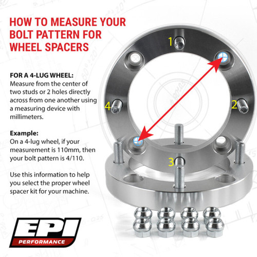 EPI 4/156 Wheel Spacer 1.5 in. 12mm. - EPIWS022 Photo - Primary