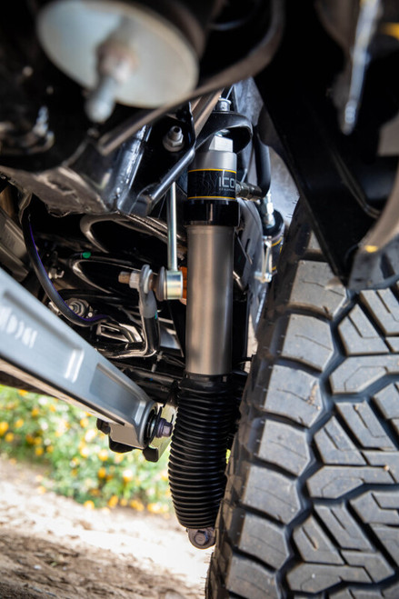 ICON 24+ Toyota Tacoma Remote Reservoir Shocks w/ CDXS 0-1in. Lift- (Rear) - 57808XP Photo - Mounted