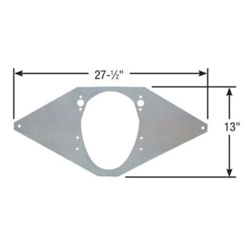 Moroso SBC & 90 Degree V6 Front Motor Plate 2 Piece Seal Engines Pre-Trimmed - C4003 User 1