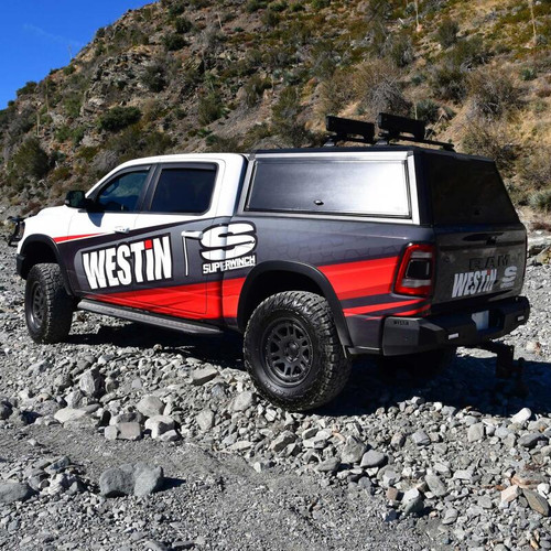 Westin EXP Truck Cap COMPLETE KIT A + B (19-25 RAM 1500 5.7ft. Bed Excl. Classic) - 16-14705 Photo - Mounted