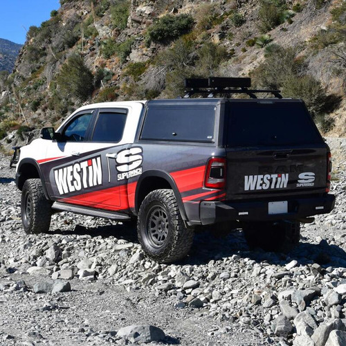 Westin EXP Truck Cap COMPLETE KIT A + B (19-25 RAM 1500 5.7ft. Bed Excl. Classic) - 16-14705 Photo - Mounted