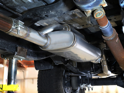 aFe 2024+ Ford Ranger L4-2.3L (t) Vulcan Series 2.5in to 3in Cat-Back Exhaust w/ Black Tip - 49-33148-B Photo - Mounted