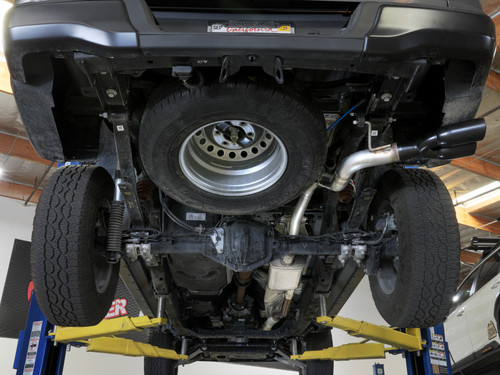 aFe 2024+ Ford Ranger L4-2.3L (t) Vulcan Series 2.5in to 3in Cat-Back Exhaust w/ Black Tip - 49-33148-B Photo - Mounted