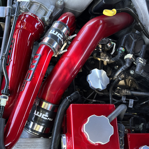 Wehrli 15-24 Ford 6.7L Power Stroke 3in Hot Side Intercooler Pipe - Sparkle Granny Smith - WCF100316-SGS User 4
