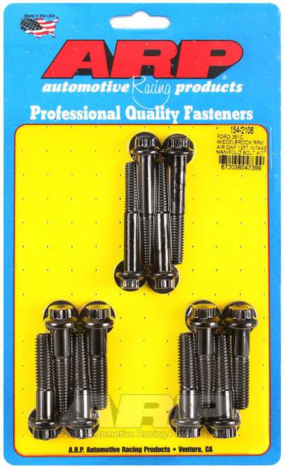 ARP Ford 351C w/Edelbrock RPM air gap 12pt intake manifold bolt kit - 154-2106 Photo - Primary