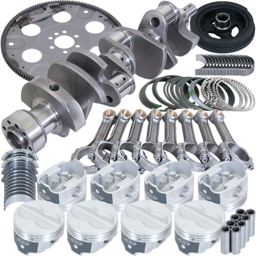 Eagle Chevy 350 1Pc 3.750in Crank 5.700in I-Beam Rod 4.040in Pistons 153 Tooth FP Balanced Assembly - B13009L04053 Photo - Primary