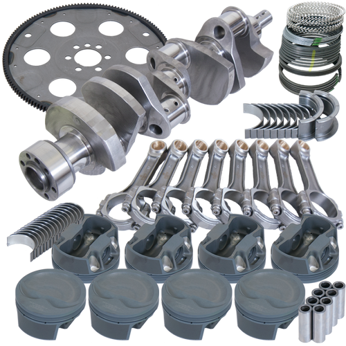 Eagle Chevy 350 1Pc 3.750in Crank 6.000in I-Beam Rod 4.060in Pistons 153 Tooth FP Balanced Assembly - B13052L06053 Photo - Primary