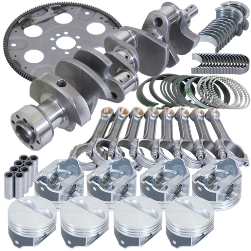Eagle Chevy 350 1Pc 3.750in Crank 5.700in I-Beam Rods 4.040in Pistons 168 Tooth FP Balanced Assembly - B15505L04068 Photo - Primary