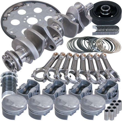 Eagle Chevy 454 1Pc 4.250in Crank 6.385in I-Beam Rod -3cc Flat Top 4.320in Pistons Balanced Assembly - B18020L070 Photo - Primary