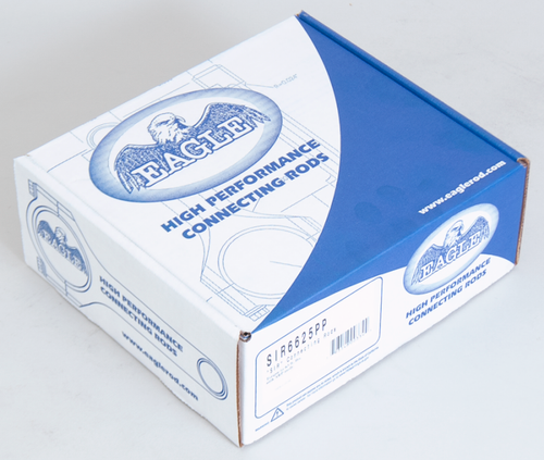 Eagle Pontiac 400-455 6.625in 5140 Steel 7/16in ARP 8740 BOLTS I-Beam Connecting Rods - Set of 8 - SIR6625PP Photo - in package