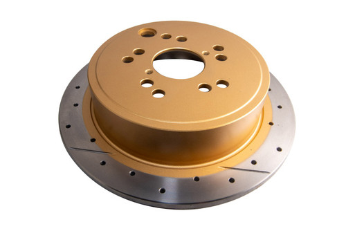 DBA 12+ Subaru/Scion BRZ/FR-S (AU Spec) 10 Lug Slot Rear Drilled & Slotted Street Series Rotors - DBA2659X-10 Photo - Primary