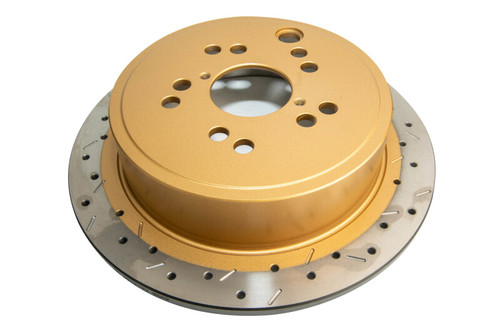 DBA 12+ Subaru/Scion BRZ/FR-S (AU Spec) 10 Lug Slot Rear Drilled & Slotted 4000 Series Rotor - DBA42659XS-10 Photo - Primary