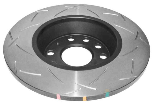 DBA 06-08 Audi A3/10/06-08 TT / 10/04-10 VW Golf (MK5)/3/05+ Passat Rear Slotted 4000 Series Rotor - DBA42807S Photo - Close Up