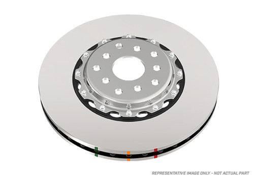 DBA 95-97 Porsche 911 Carrera Front T3 5000 Series Uni-Directional Slotted Rotor w/ Black Hat - DBA52390BLKS Photo - Primary