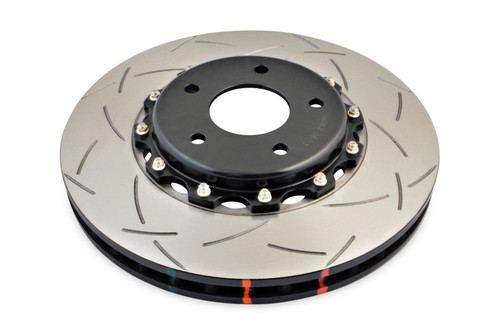 DBA Nissan Skyline (Various) Front Slotted 5000 Series 2 Piece Rotor Assembled w/ Black Hat - DBA5928BLKS Photo - Primary