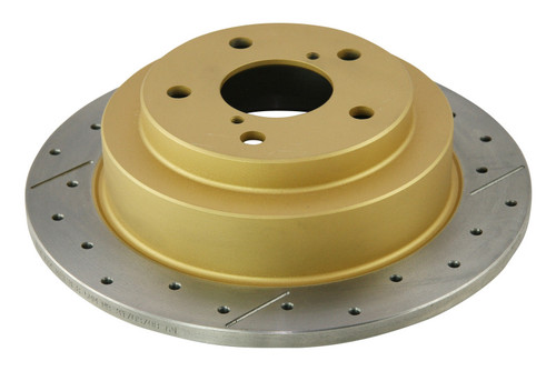DBA 02-06 WRX / 98-07 Impreza 2.5L RS Rear Drilled & Slotted Street Series Rotor - DBA644X Photo - Primary