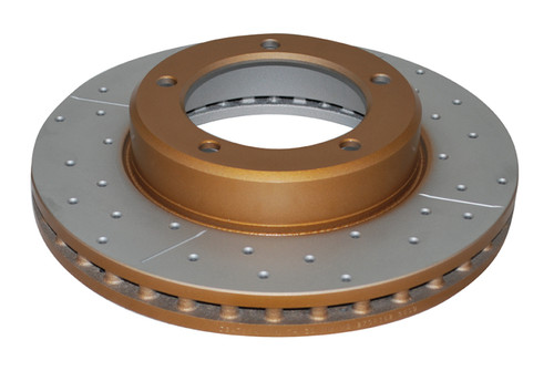DBA 98-05 Lexus LX470 / 98+ Toyota LandRunner 100 Series Front Drilled & Slotted Street Series Rotor - DBA788X Photo - Primary