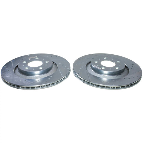 Power Stop 20-24 Tesla Y Rear Drilled & Slotted Rotor - Pair - AR84012XPR User 1