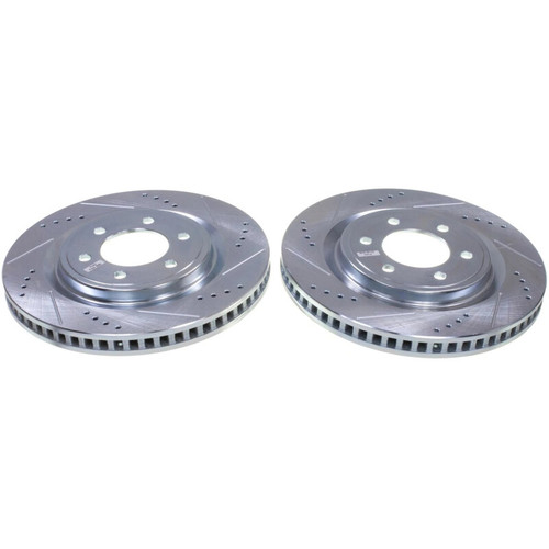 Power Stop 22-23 Ford F-150 Lightning Front Drilled & Slotted Rotor - Pair - AR85227XPR User 1