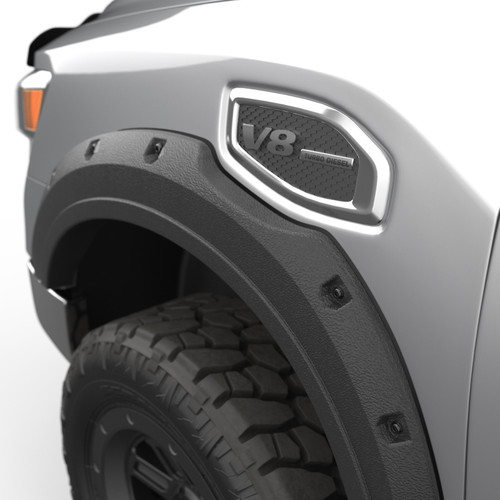 EGR Baseline Series Bolt On Look Fender Flares for 16-24 Nissan Titan XD - BLF1026 Photo - Close Up