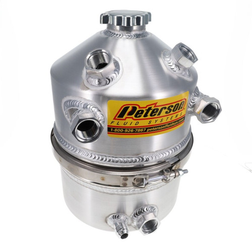 Peterson Fluid Systems Oil Tank 3 Gallon Dual Return In Dual BR - 08-0010-DB Photo - Primary